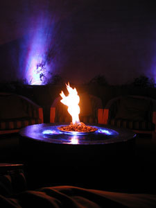 fire and water outdoor table 