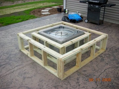 hand made fire pit
