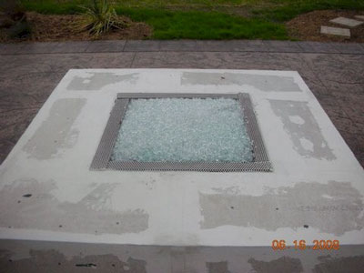 outdoor fire pits with fire glass rocks