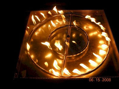 metal fire ring for fire tables