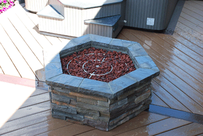lava rocks for patio fire decks