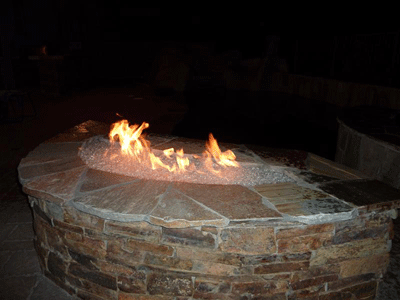fire glass fire pits 